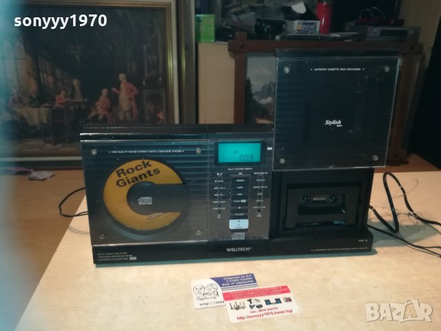 дизаинерска уредба с цд/дек/тунер/усилвател/аукс 2912201810, снимка 3 - Ресийвъри, усилватели, смесителни пултове - 31252855