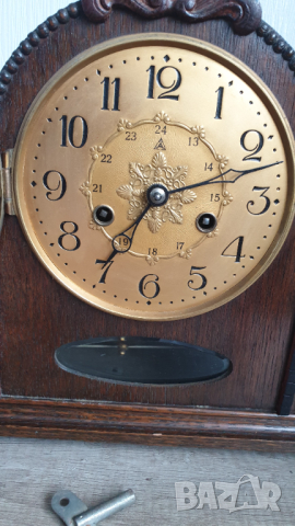 	Настолен каминен механичен часовник , снимка 10 - Антикварни и старинни предмети - 44760372