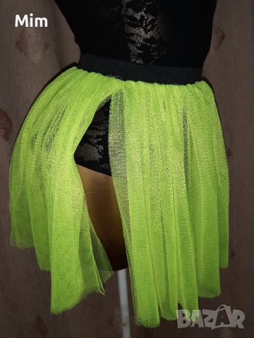 М Неонова ефирна пола с цепки , снимка 3 - Поли - 40837458