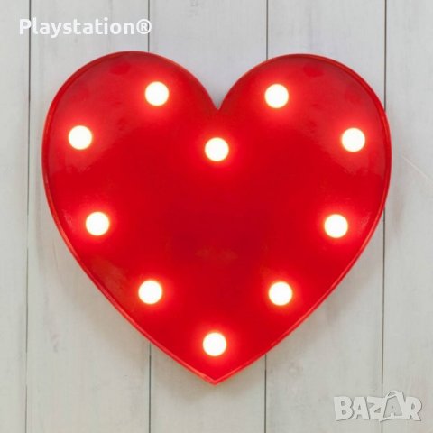 LED лампа романтично червено сърце, снимка 1 - Романтични подаръци - 40015337