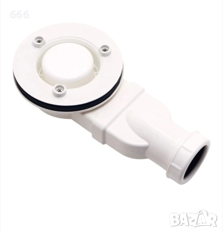 Изключително плосък душ сифон, ABS, Диаметър 90 мм, Хром, снимка 2 - ВИК - 54305305