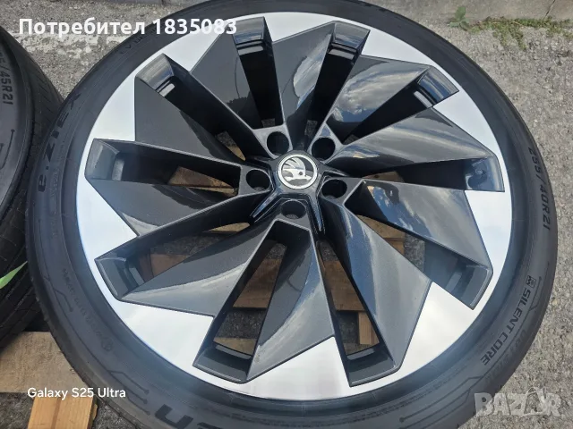 Лети джанти спорт пакет 21" 5х112 Skoda + летни гуми Falken, снимка 7 - Гуми и джанти - 55750987
