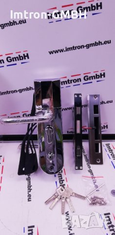 Солидна метална тристранна брава с пръстов отпечатък и код, снимка 8 - Други - 39680200