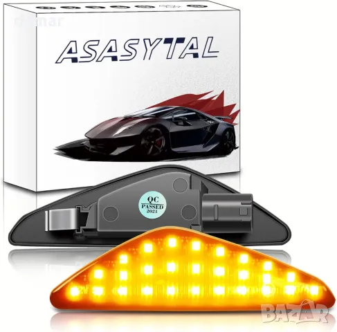 Asasytal LED динамичен мигач, Canbus CE E9 Съвместим с BMW X3 F25 X5 E70 X6 E71/E72 63137171008,2 бр