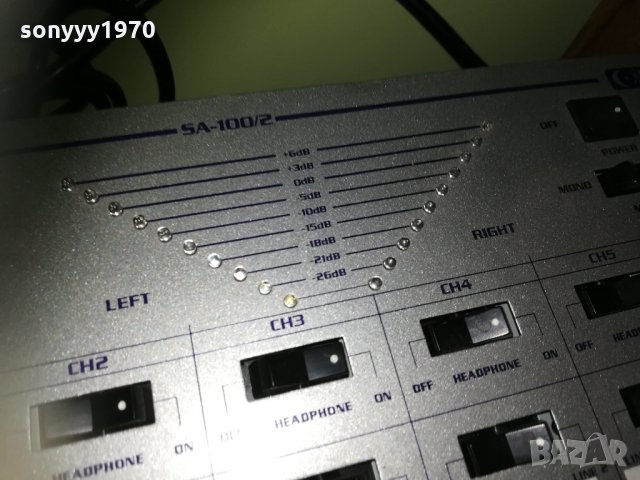 MC CRYPT SA-100/2 STEREO MIXER 1410211000, снимка 14 - Ресийвъри, усилватели, смесителни пултове - 34457893
