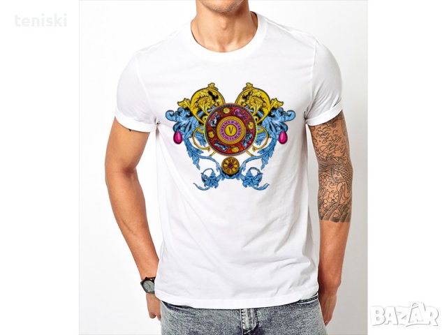 Мъжки Тениски Versace принт Нови модели,цветове и размери , снимка 4 - Тениски - 34513016