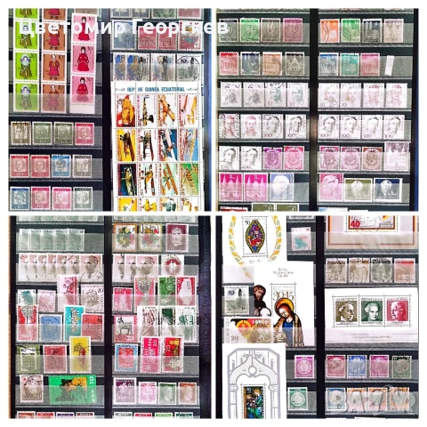 Класьор с марки 1700 бр. К.3, снимка 11 - Филателия - 51416379