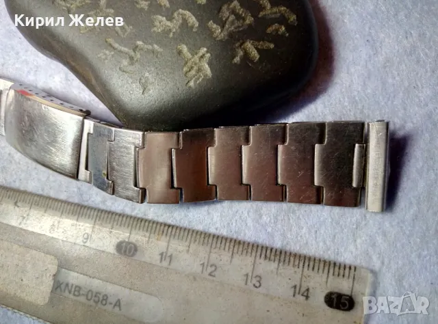 СТАРА ВЕРИЖКА от НЕРЪЖДАЕМА СТОМАНА с МАРКИРОВКИ За РЪЧЕН МЪЖКИ ЧАСОВНИК 49846, снимка 8 - Каишки за часовници - 48694966