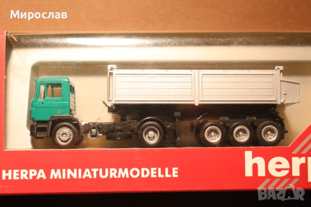 HERPA H0 1/87 MAN САМОСВАЛ ГОНДОЛА КАМИОН МОДЕЛ