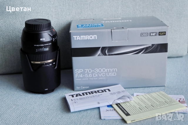 Tamron SP 70-300mm f/4-5.6 Di USD за Canon EF mount 