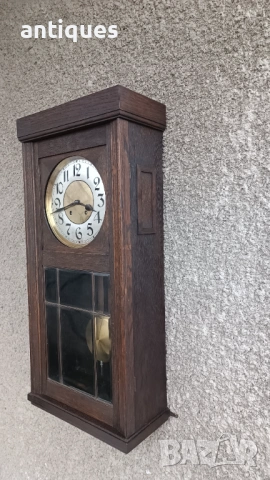 Стар стенен часовник - LFS - Germany - Антика - 1920" год., снимка 3 - Антикварни и старинни предмети - 53267146