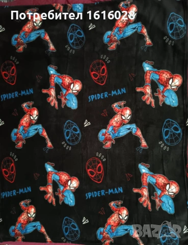 Детско одеяло на Спайдърмен. , снимка 2 - Спално бельо и завивки - 53964871