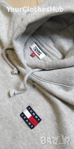 Tommy Jeans S size Дамски ватиран суитшърт с качулка, снимка 3 - Суичъри - 52925970