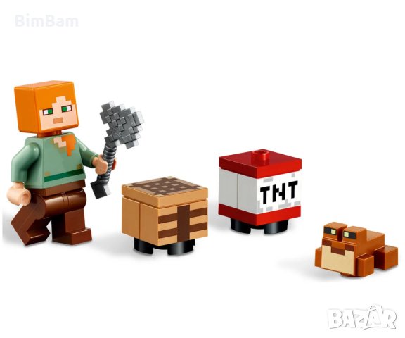 Конструктор LEGO® Minecraft™ 21240 - Приключение в блатото / 65 части, снимка 4 - Конструктори - 44322939
