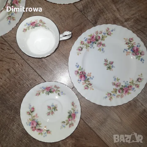 Троен сет ROYAL ALBERT СЕРИЯ MOSS ROSE, снимка 8 - Сервизи - 47828911