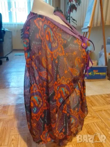 Подарявам!Феерична секси блузка много тънка материя, снимка 3 - Тениски - 49531589