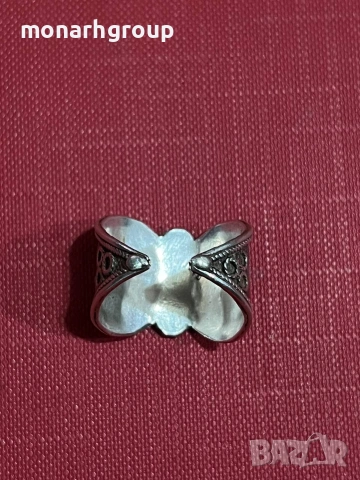 Сребърен пръстен, снимка 4 - Пръстени - 54162096