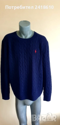 POLO Ralph Lauren Cable Wool / Knit Mens Size L НОВО! ОРИГИНАЛ! Мъжки Пуловер!, снимка 14 - Пуловери - 52584451