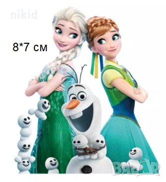 Елза Анна герои Замръзналото Кралство frozen щампа термо апликация картинка за дреха блуза чанта, снимка 4 - Други - 26292516