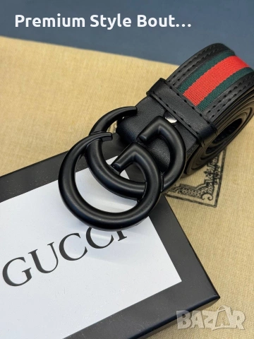 колани GUCCI от естествена кожа 💯 4 cm, снимка 7 - Колани - 54170111