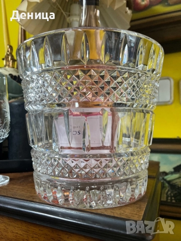 Масивна шампаниера от кристал⚜️ Тежка, блестяща,, снимка 3 - Други - 52182632