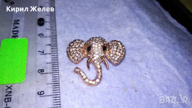 КРАСИВА ПОЗЛАТЕНА КРИСТАЛНА ФИГУРАЛНА АРТ БРОШКА - СЛОНЧЕ За ЩАСТИЕ КЪСМЕТ 34562, снимка 6 - Други - 39064261