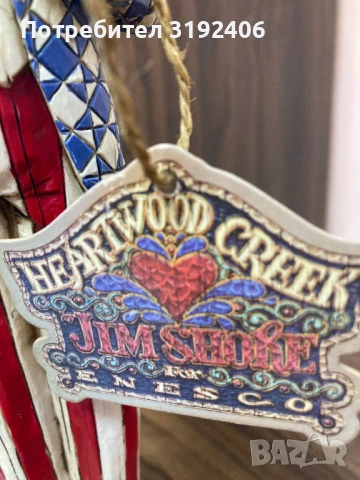 Оригинална дървена фигура на Jim Shore, отлично състояние, снимка 5 - Антикварни и старинни предмети - 50715827