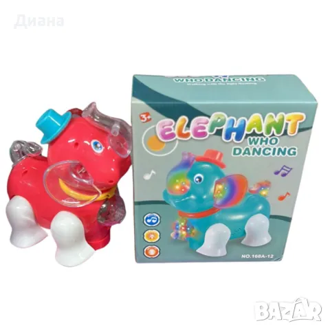 Интерактивен слон с музика и светлини, снимка 1