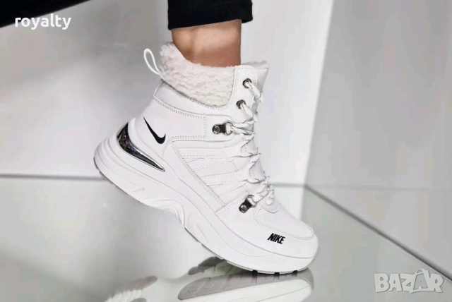 Nike Бели Дамски Спортни Боти С Вата Номерации 36-41, снимка 6 - Дамски боти - 52432589