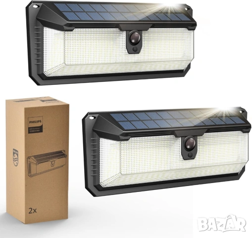 Philips Solar LED лампи с датчик за движение комплект 2 или 4 броя.