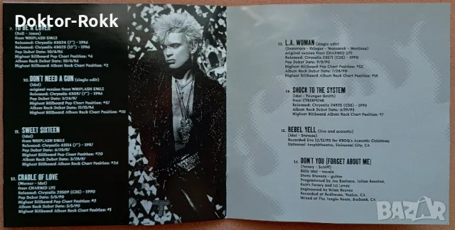Billy Idol - Greatest Hits (CD) 2001, снимка 4 - CD дискове - 49146234