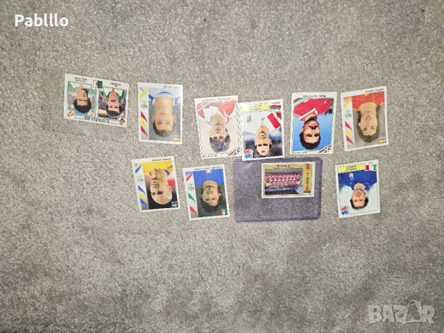 ретро футболни стикери на панини