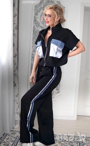 дамски комплект с деним , снимка 3 - Комплекти - 51679718