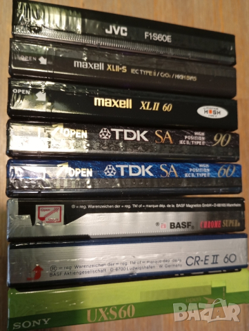 Лот 8 OVP TDK SA60/90 Sony UXS60 BASF CR-EII60 BASF CSII90 JVC FI-S60 Maxell XLIIS60 Maxell XLII60, снимка 4 - Аудио касети - 44913351