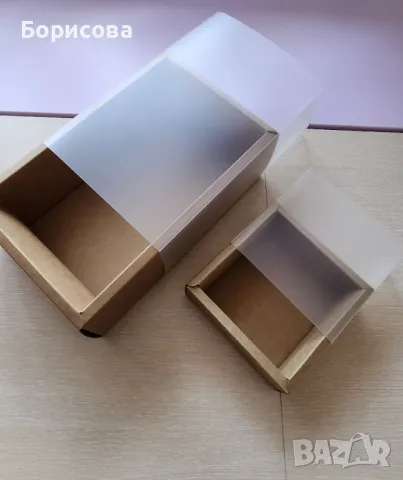 Кутия картонена с PVC прозрачен  капак  , опаковъчна кутия , снимка 7 - Други - 48138804
