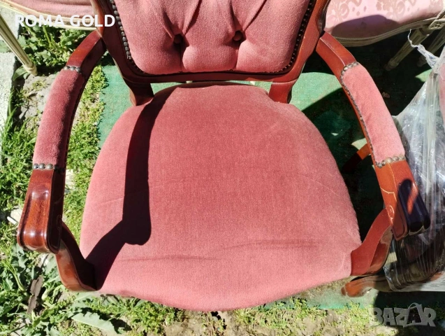 Комплект столове, маса и две кресла, снимка 9 - Маси - 54217562