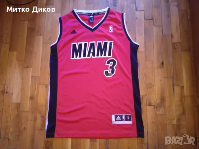 Miami Heat NBA  Dwyane Wade #3 баскетболни тениски домакини и гости размер М