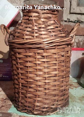 Ретро стъклен голям буркан