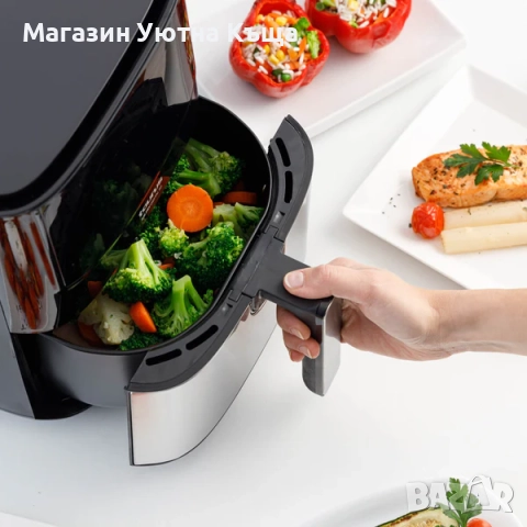 НОВ Еър Фрайер Taurus Air Fry Digital 5S с Гаранция, снимка 4 - Фритюрници - 51963912