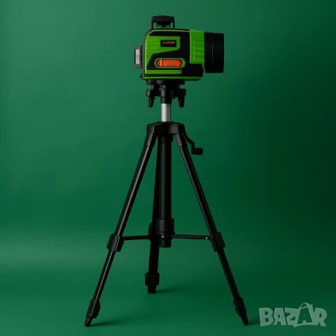 лазерен нивелир с тринога + подарък малък нивелир, снимка 3 - Измервателни инструменти - 51021683