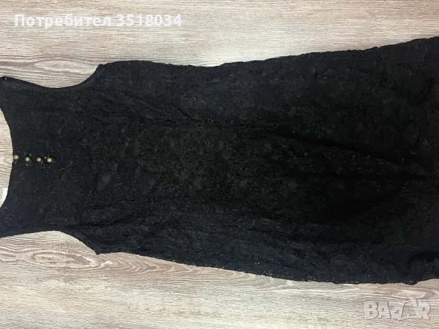 Дамска черна рокля, снимка 5 - Рокли - 48179178
