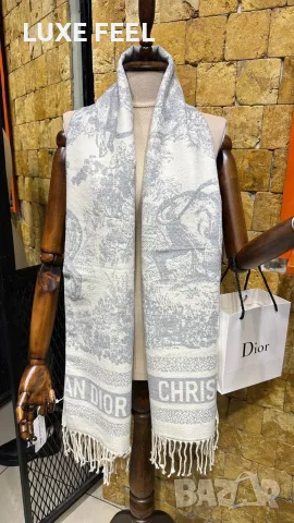 Dior ✨Кашмир ✨ Дамски Шалове , снимка 2 - Шалове - 56227540