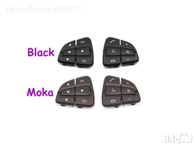 Капачета за бутони на волан за Mercedes CLS W218 Facelift (2014-2018)- 0999050600 , снимка 4 - Части - 50850725