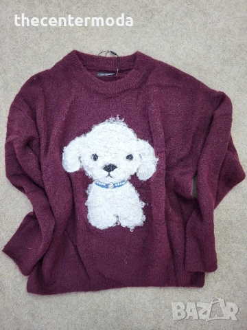 Мек пуловер в два цвята , снимка 4 - Блузи с дълъг ръкав и пуловери - 52419830