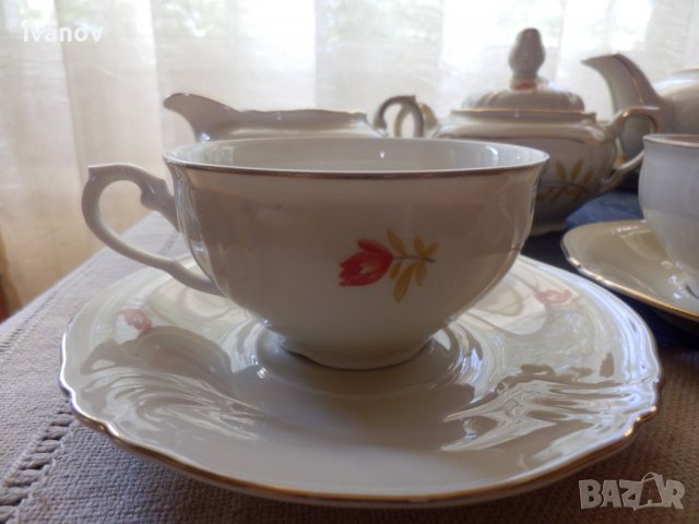 Стар сервиз за чай Bavaria, снимка 3 - Антикварни и старинни предмети - 34558080