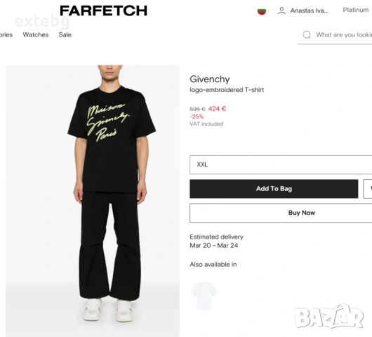 GIVENCHY нова оригинална тениска, снимка 5 - Тениски - 54152977