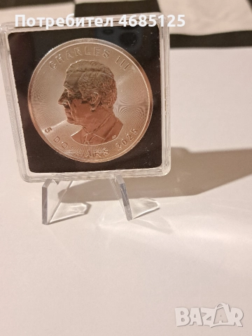 Канадска сребърна монета, 100 бр. за цял свят, снимка 2 - Нумизматика и бонистика - 52996381