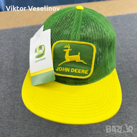 John Deere Trucker Cap One Size Шапка с Козирка Зелена