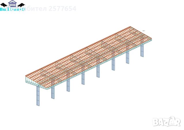 ЛИЗИНГ - Конструкция за Навес - 210м2, снимка 1 - Строителни материали - 44178893