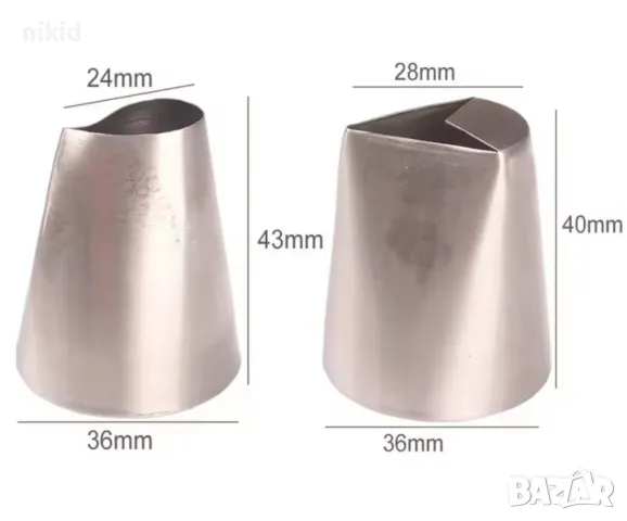 сет #F04 #F05 сет накрайници накрайник за листо листа пош крем украса декор торта, снимка 3 - Аксесоари за кухня - 48147631